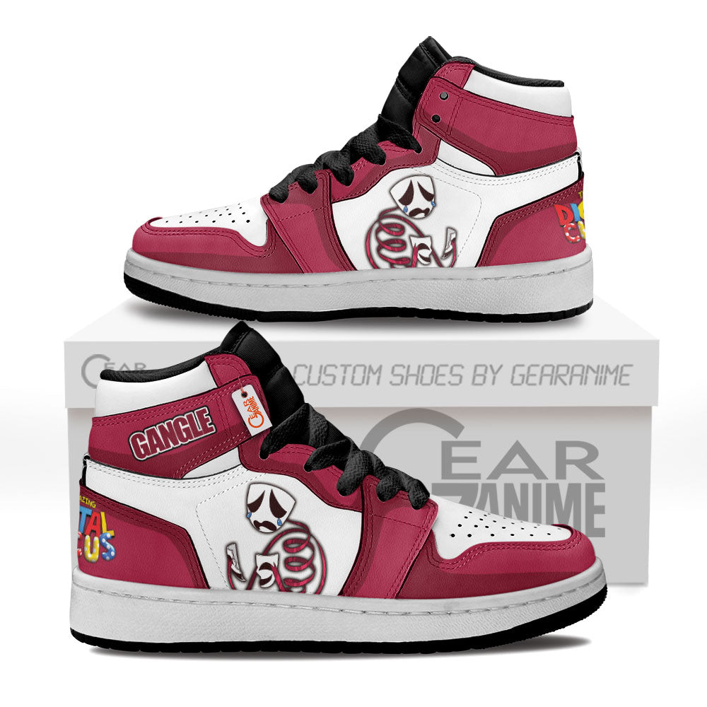 The Amazing Digital Gangle Kid High-Top Leather Sneakers