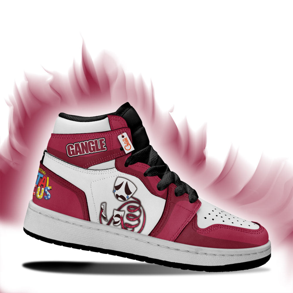 The Amazing Digital Gangle Kid High-Top Leather Sneakers