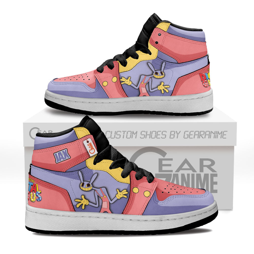 The Amazing Digital Jax Kid High-Top Leather Sneakers