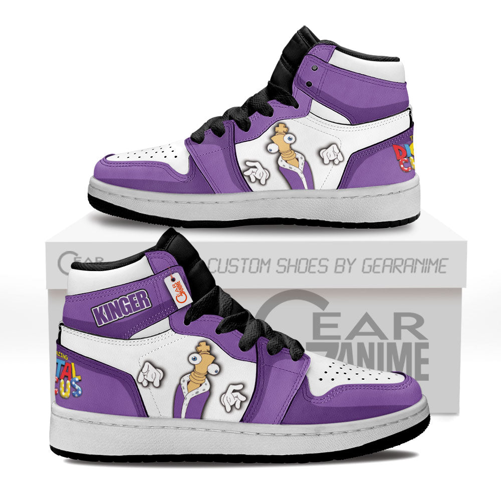 The Amazing Digital Kinger Kid High-Top Leather Sneakers