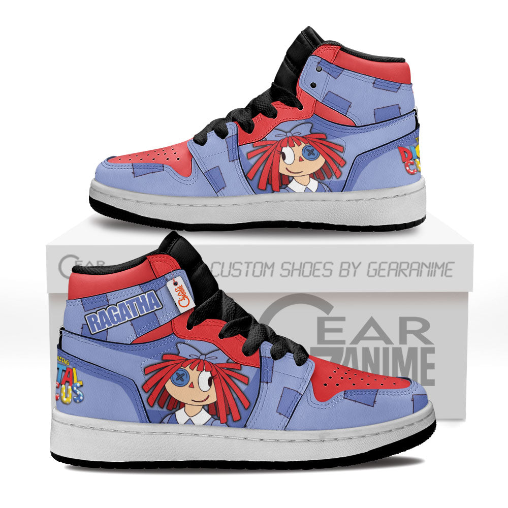 The Amazing Digital Ragatha Kid High-Top Leather Sneakers
