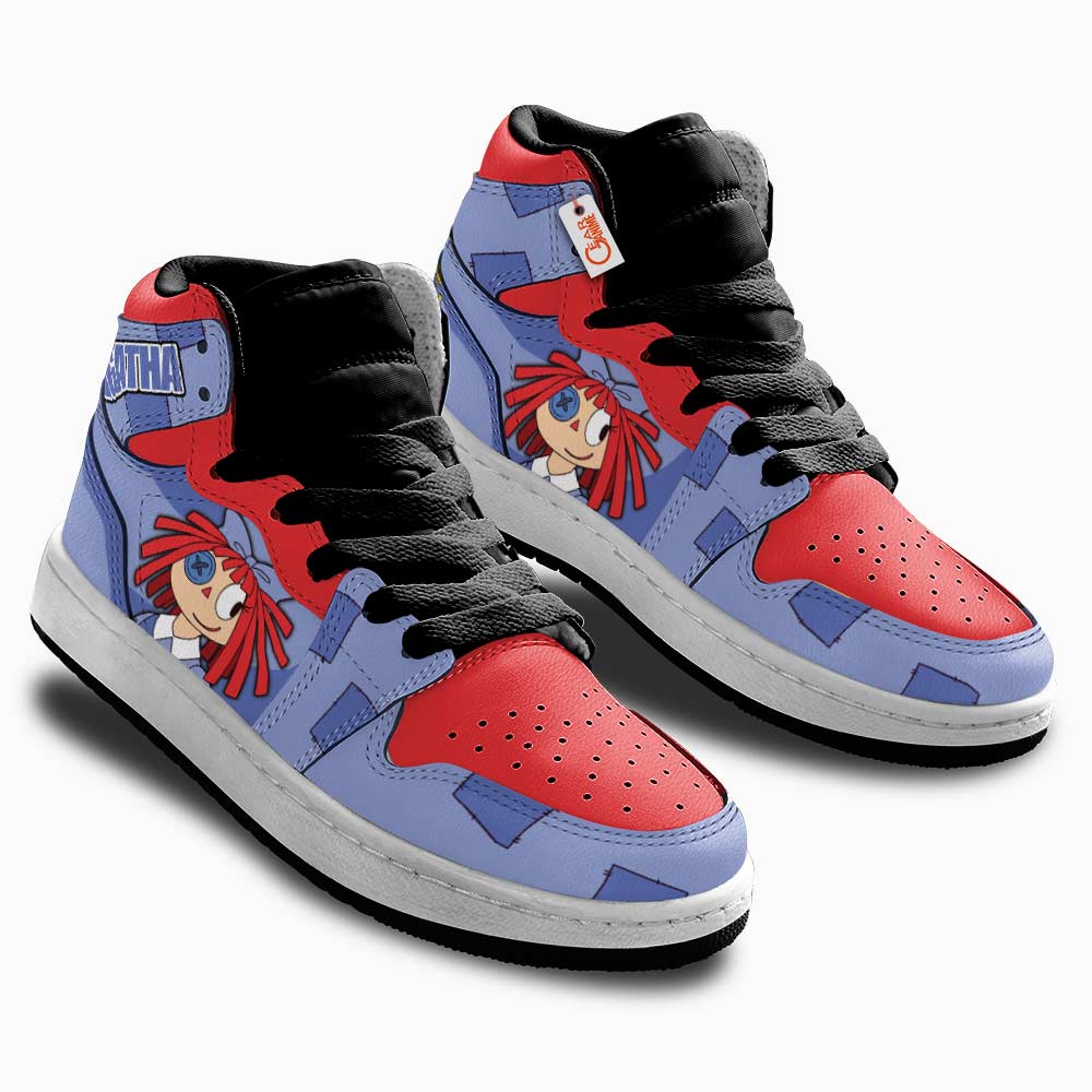 The Amazing Digital Ragatha Kid High-Top Leather Sneakers