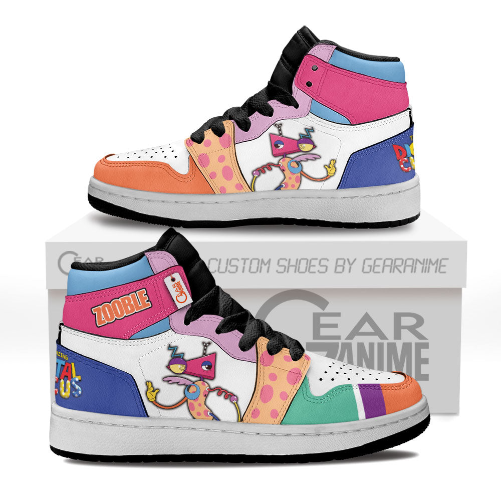 The Amazing Digital Zooble Kid High-Top Leather Sneakers