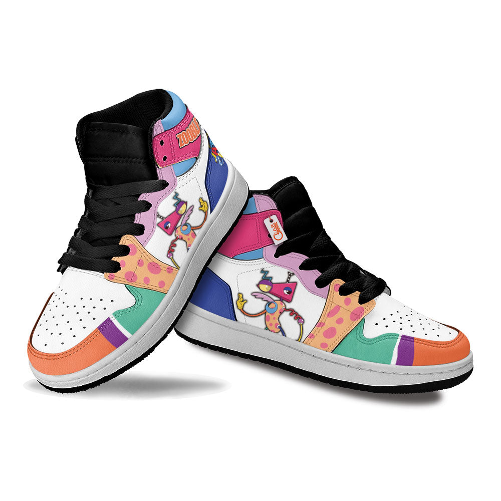 The Amazing Digital Zooble Kid High-Top Leather Sneakers