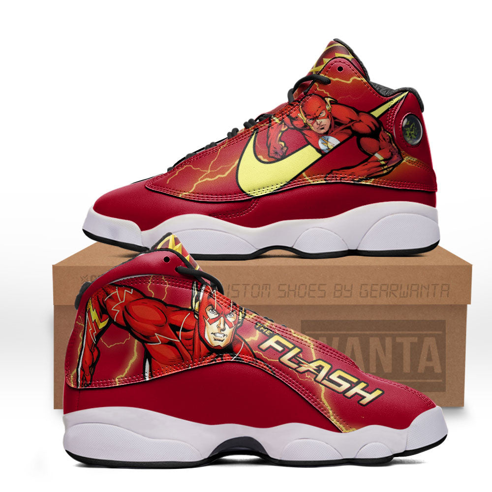 The Flash J13s Sneakers Super Heroes Custom Shoes