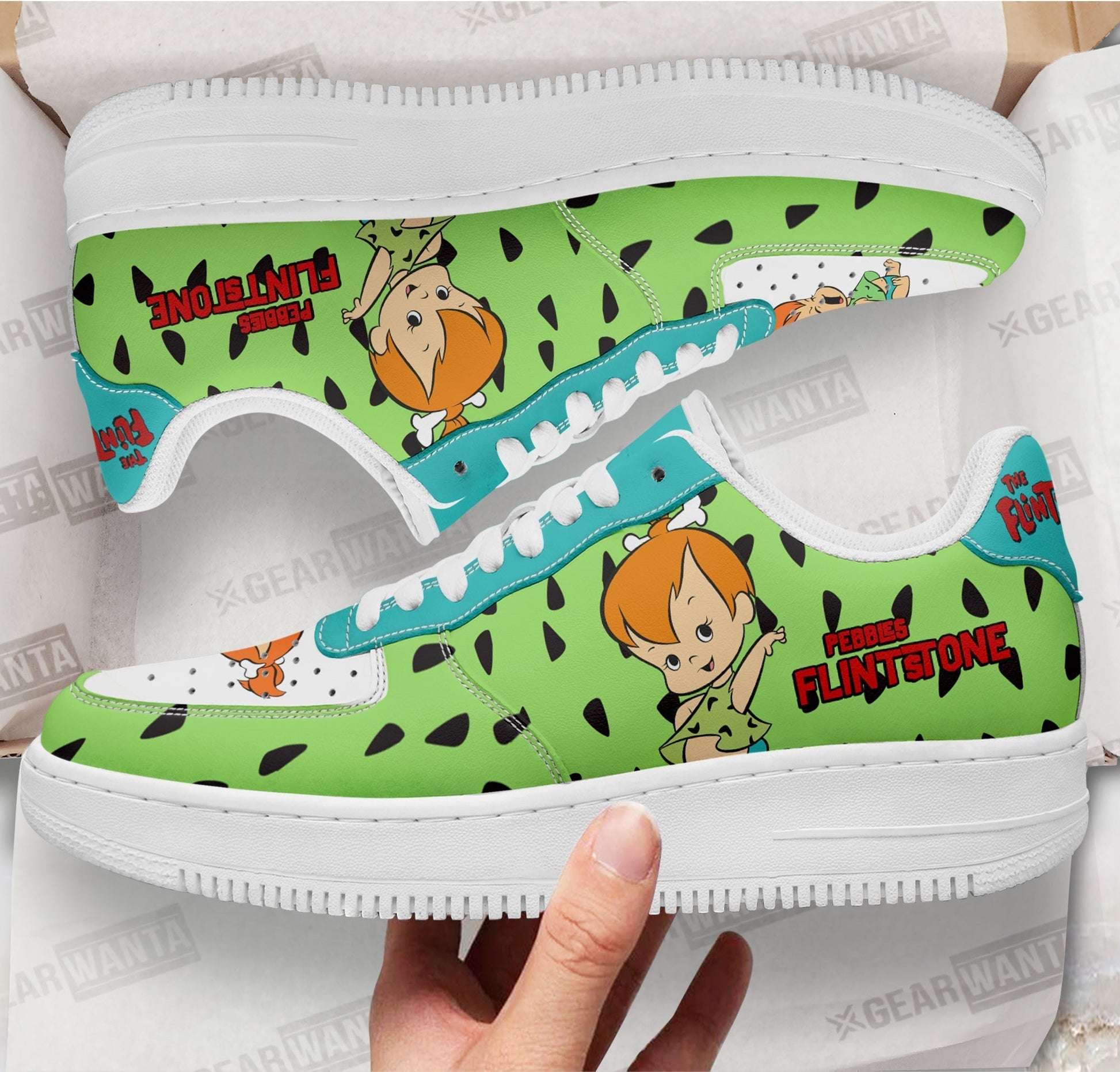 The Flintstones Pebbles Flintstone Air Sneakers Custom-Gear Wanta