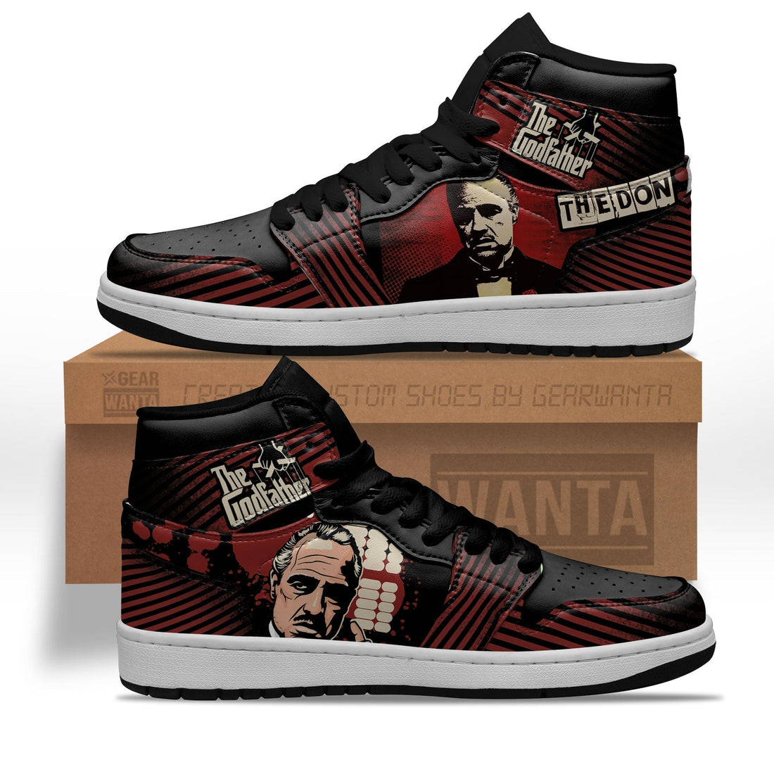 The Godfather Don Corleone Sneakers Custom Shoes-Gear Wanta