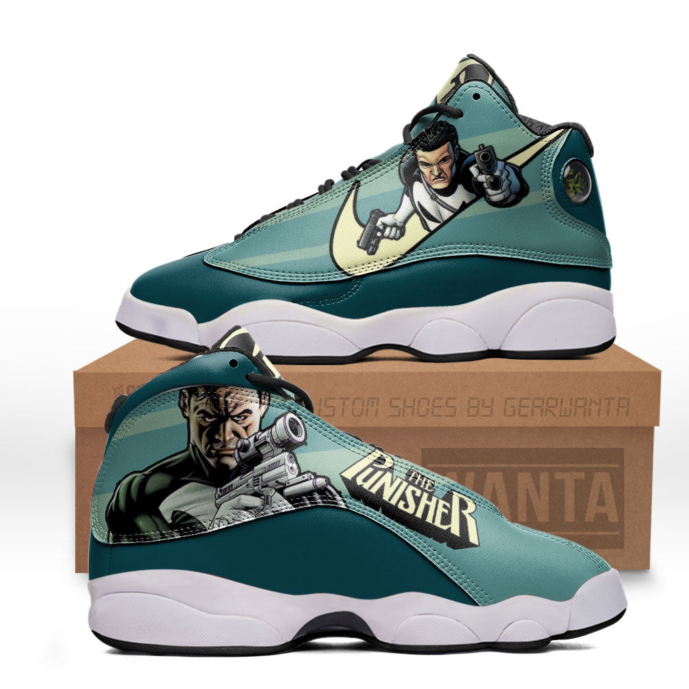 The Punisher J13 Sneakers Super Heroes Custom Shoes-Gear Wanta