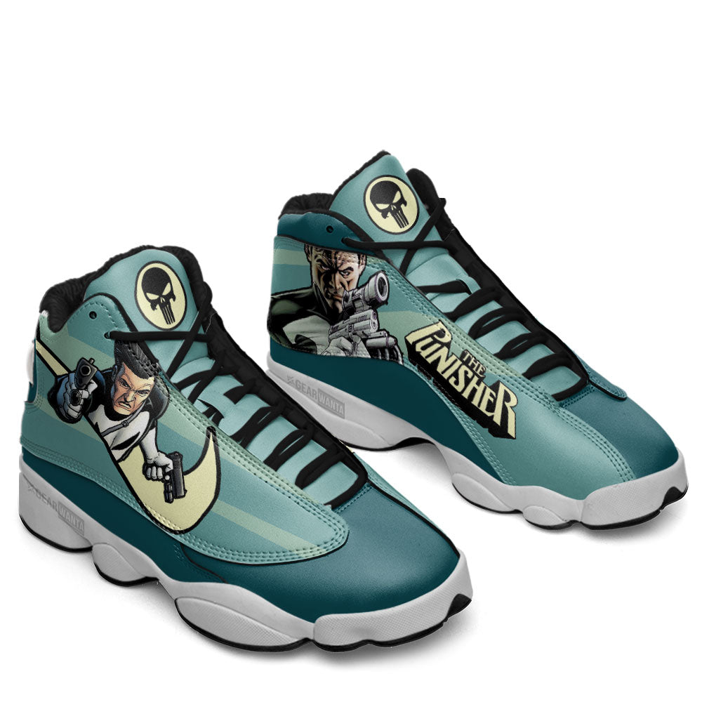The Punisher J13 Sneakers Super Heroes Custom Shoes-Gear Wanta