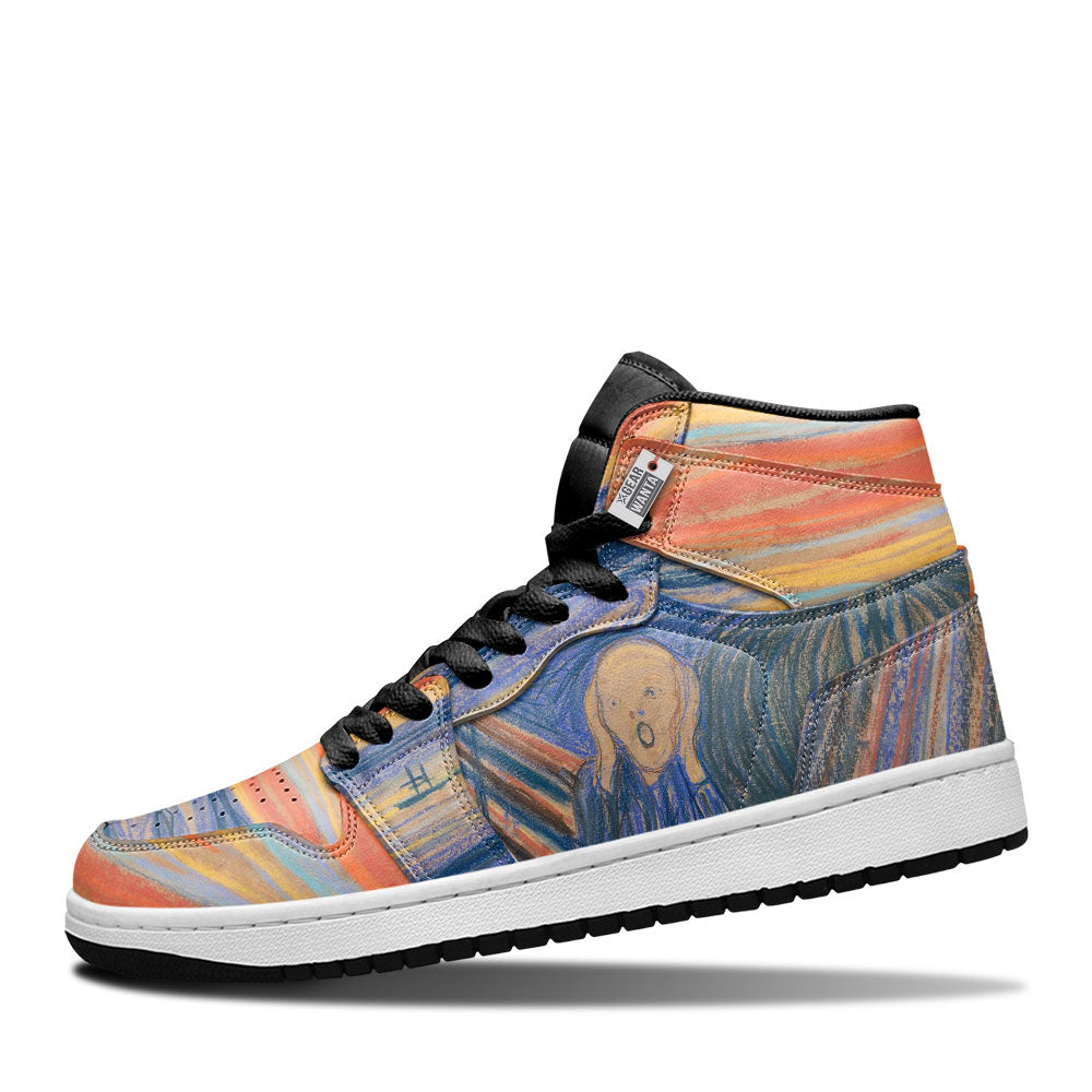 The Scream J1 Shoes Custom Starry Night- gearwanta.com
