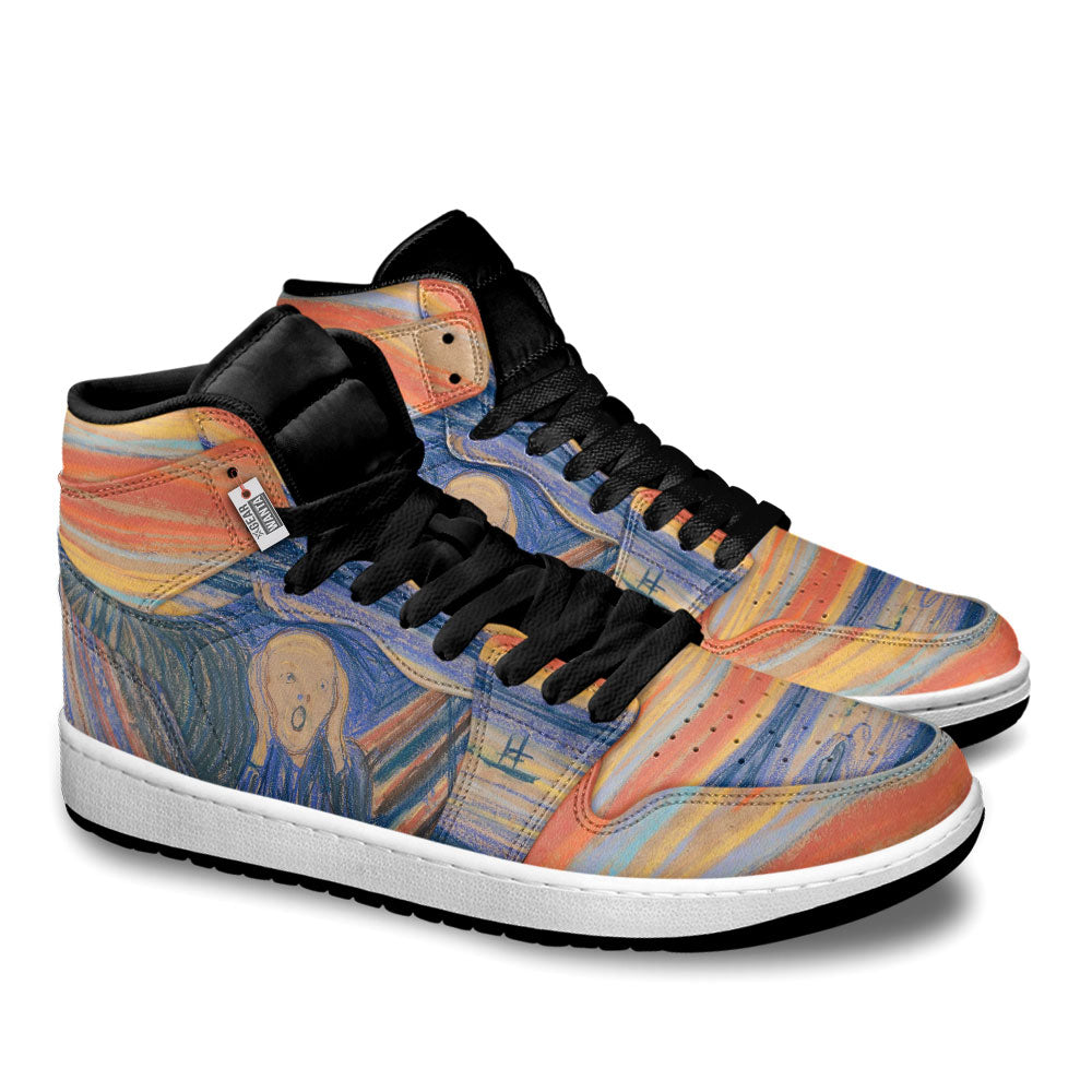 The Scream J1 Shoes Custom Starry Night- gearwanta.com