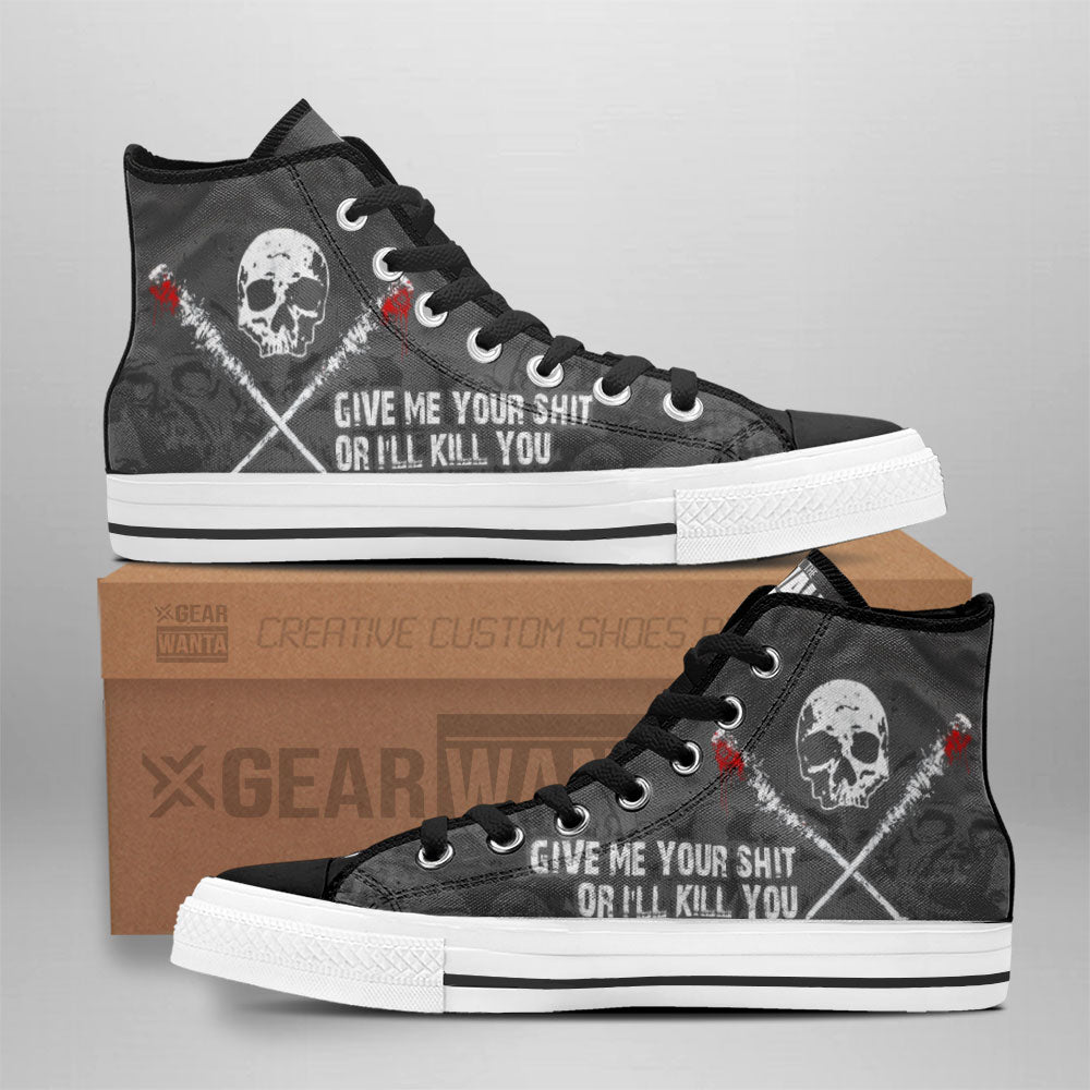 The Walking Dead High Top Shoes Custom For Fans-Gear Wanta