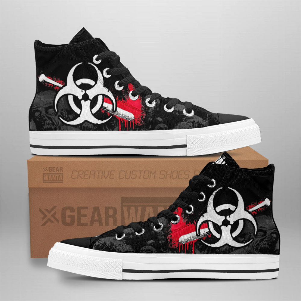 The Walking Dead High Top Shoes Custom For Fans-Gear Wanta