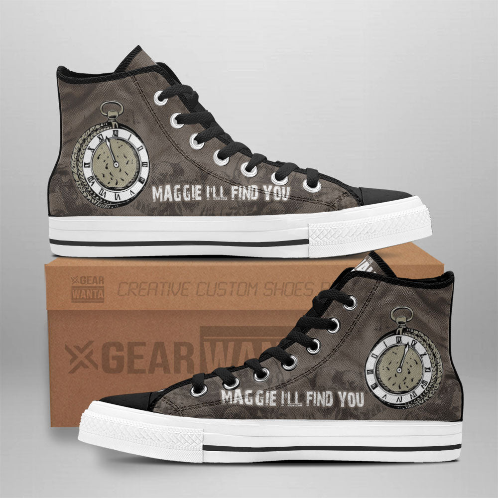 The Walking Dead High Top Shoes Custom For Fans-Gear Wanta