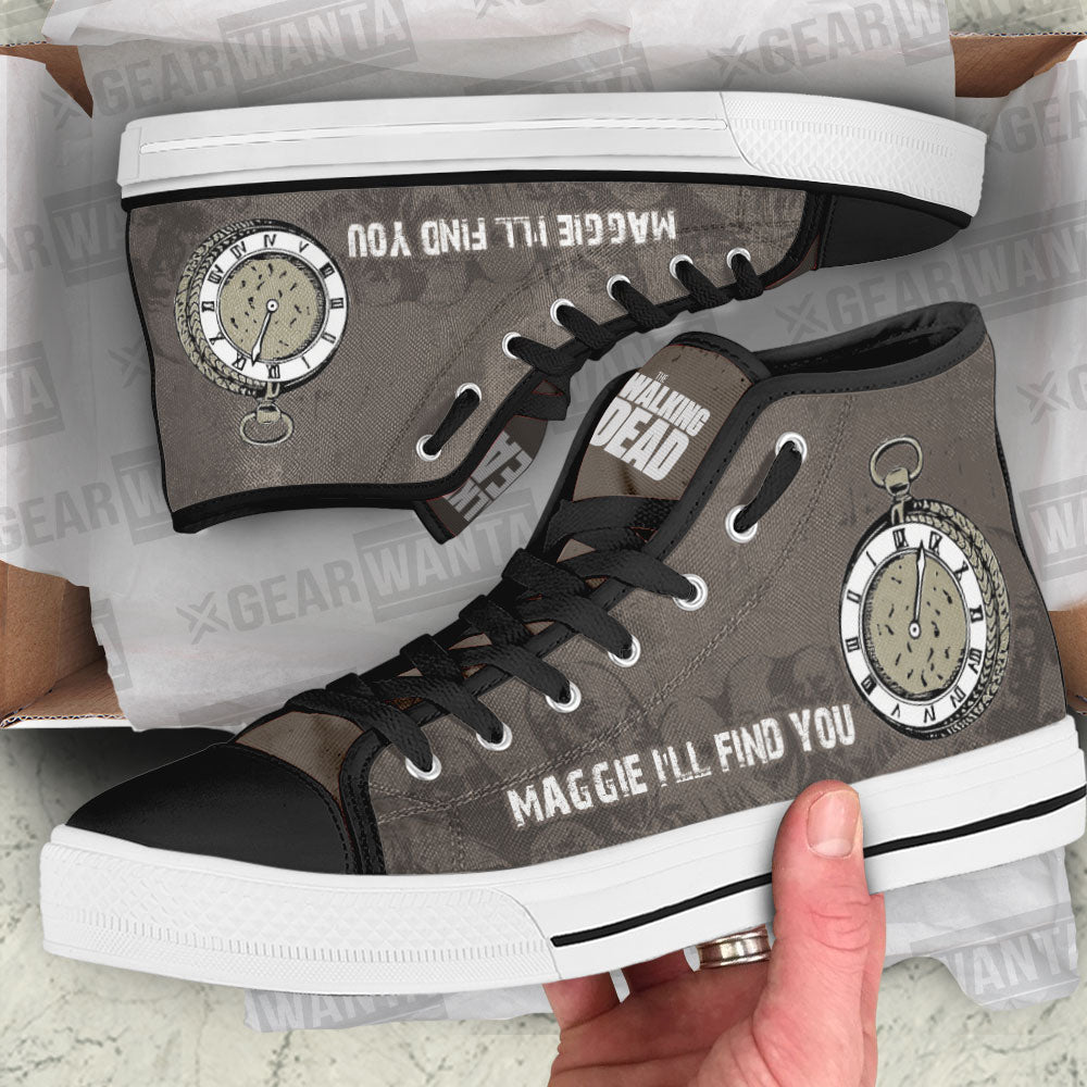 The Walking Dead High Top Shoes Custom For Fans-Gear Wanta