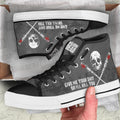 The Walking Dead High Top Shoes Custom For Fans-Gear Wanta