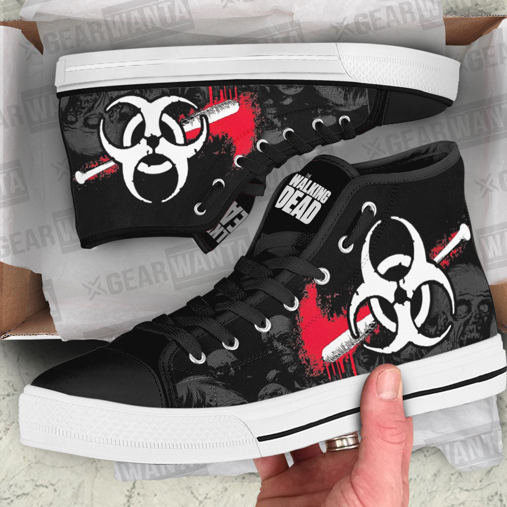 The Walking Dead High Top Shoes Custom For Fans-Gear Wanta