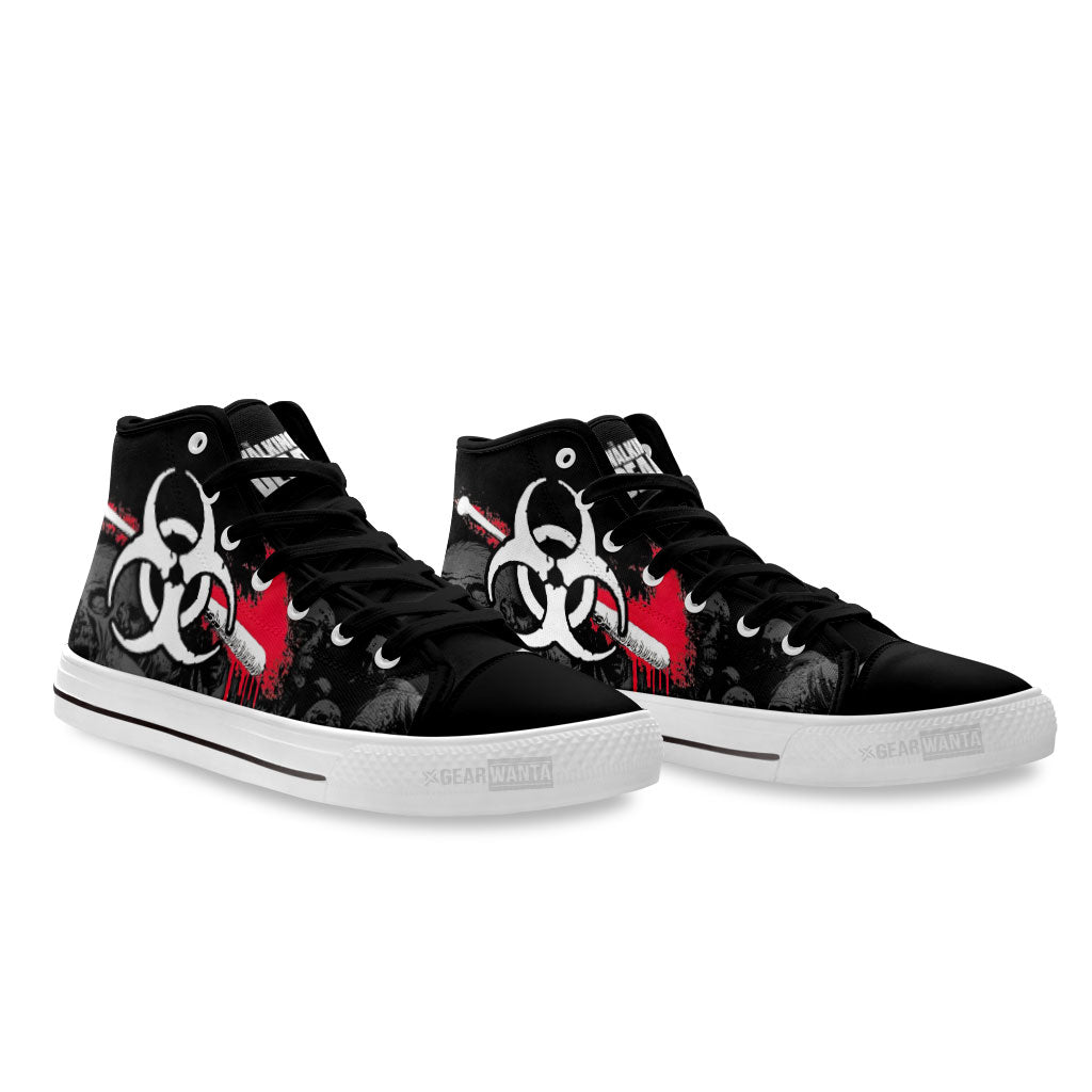 The Walking Dead High Top Shoes Custom For Fans-Gear Wanta