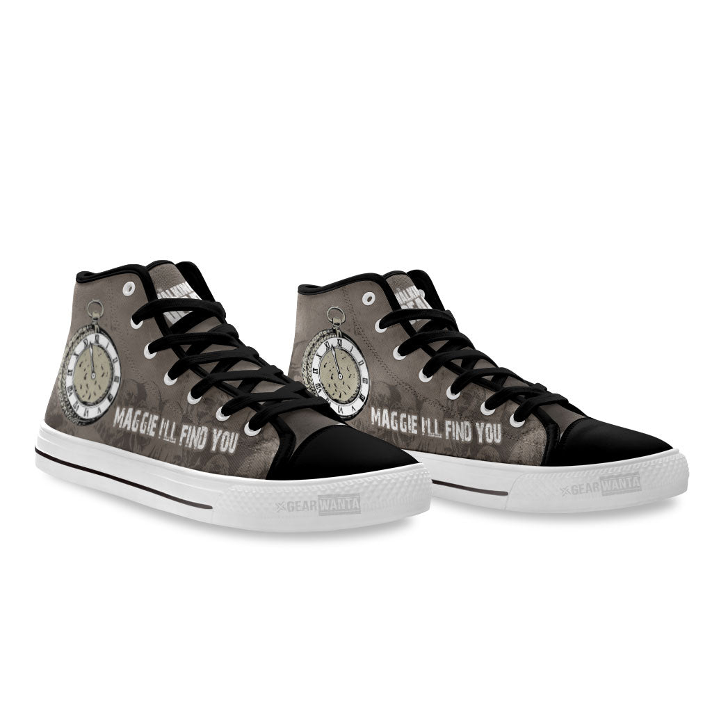 The Walking Dead High Top Shoes Custom For Fans-Gear Wanta