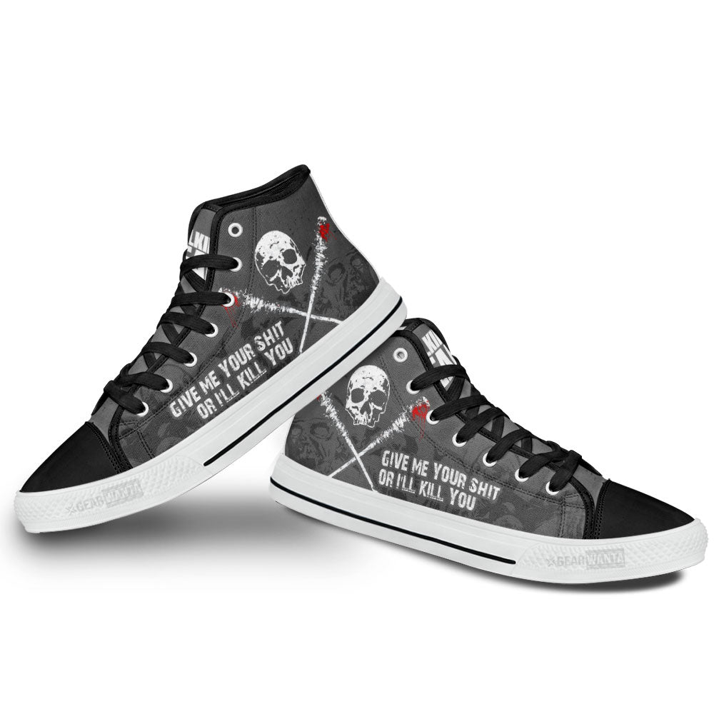 The Walking Dead High Top Shoes Custom For Fans-Gear Wanta