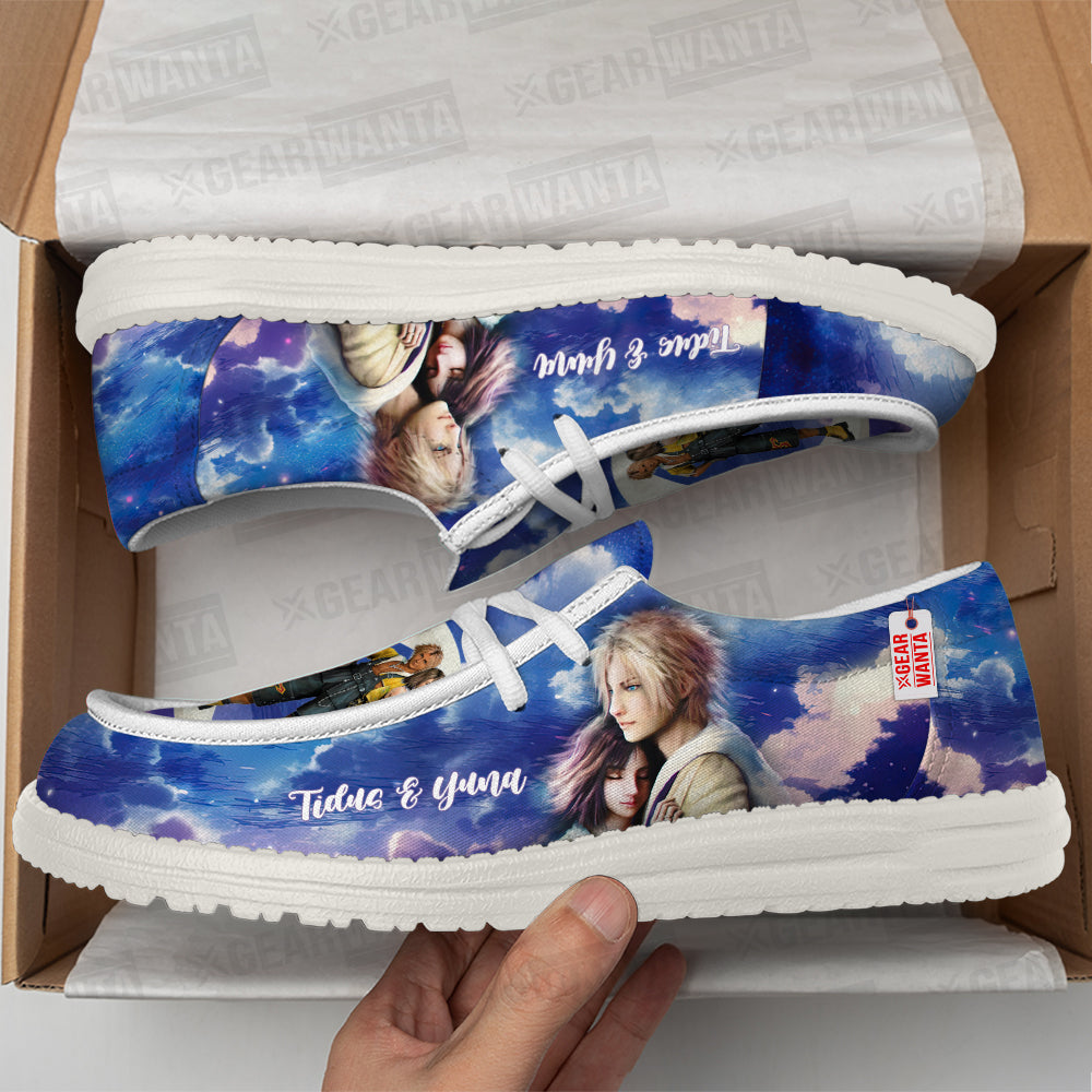 Tidus and Yuna Canvas Loafer Shoes Vanlentine's Gifts Idea-gearwanta.com