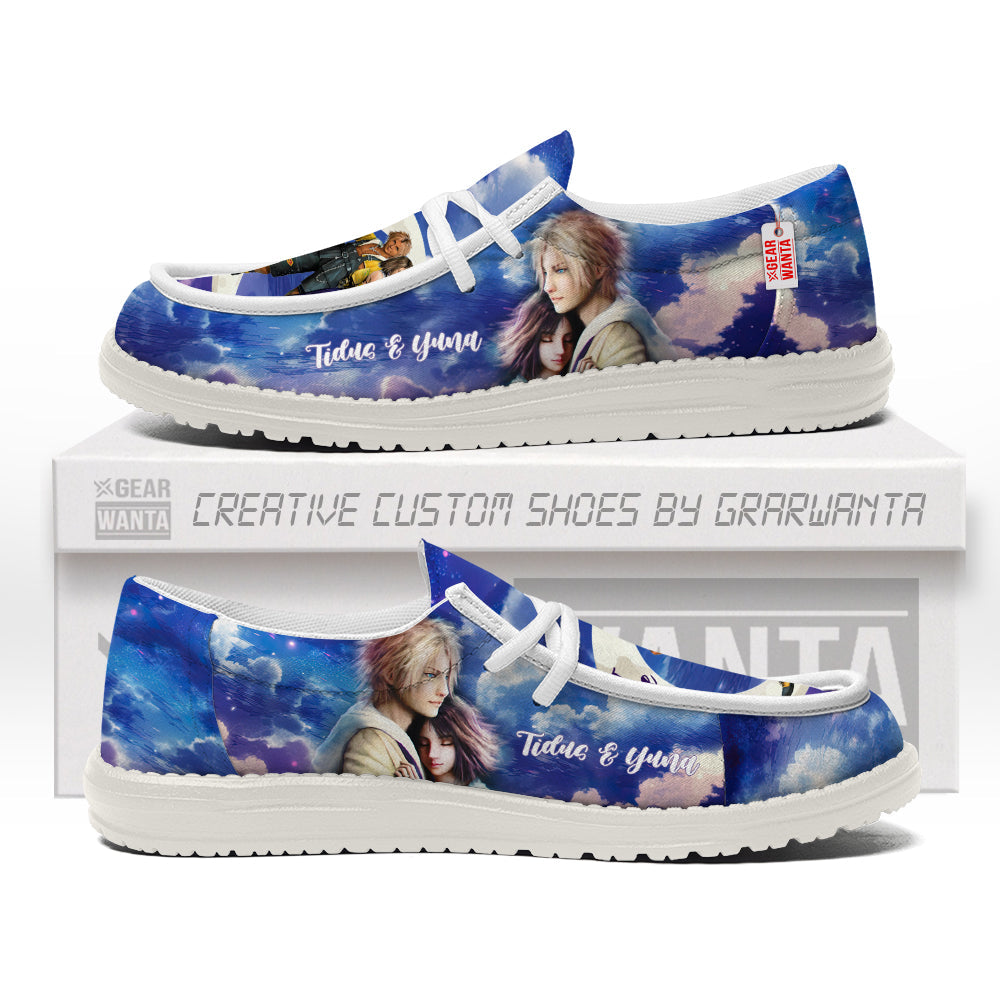 Tidus and Yuna Canvas Loafer Shoes Vanlentine's Gifts Idea-gearwanta.com