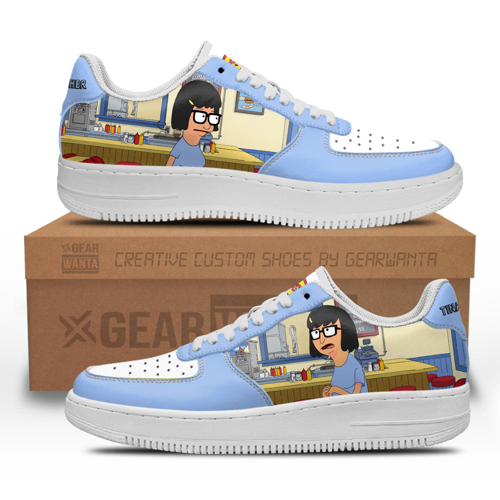 Tina Belcher Bob's Burger Custom Air Sneakers QD12-Gear Wanta