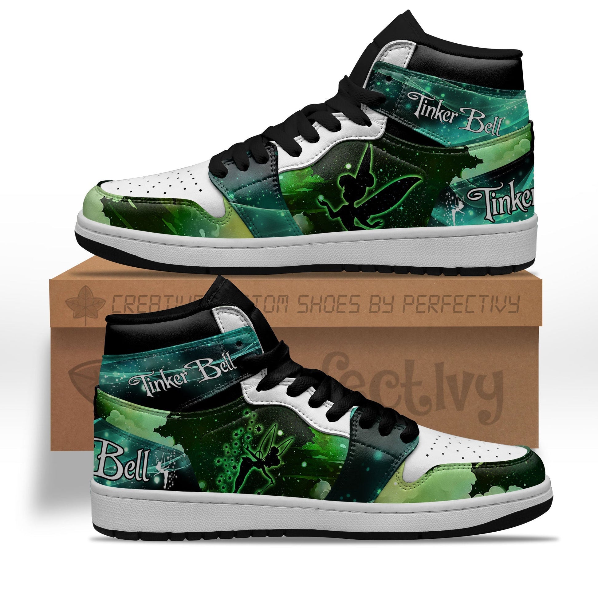 Tinker Bell Silhouette J1 Shoes Custom For Fans Sneakers PT10-Gear Wanta