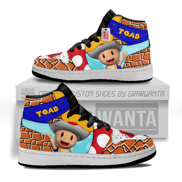 Toad Kid J1s Sneakers Personalized Cartoon Collection - Gearwanta.com
