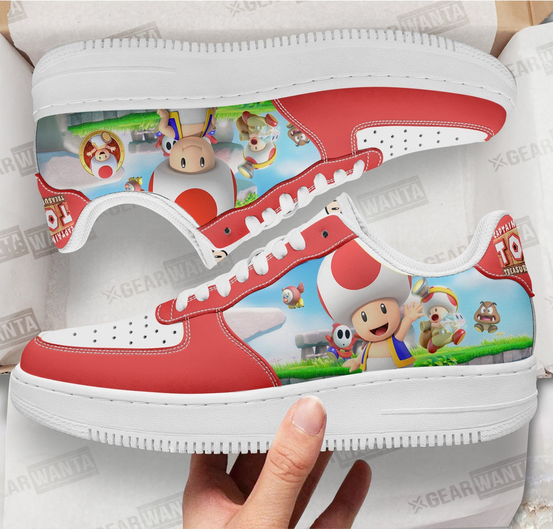 Toad Super Mario Air Sneakers Custom For Gamer Shoes-Gear Wanta