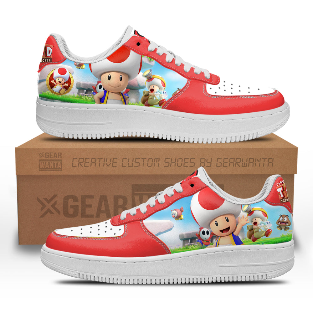 Toad Super Mario Air Sneakers Custom For Gamer Shoes-Gear Wanta