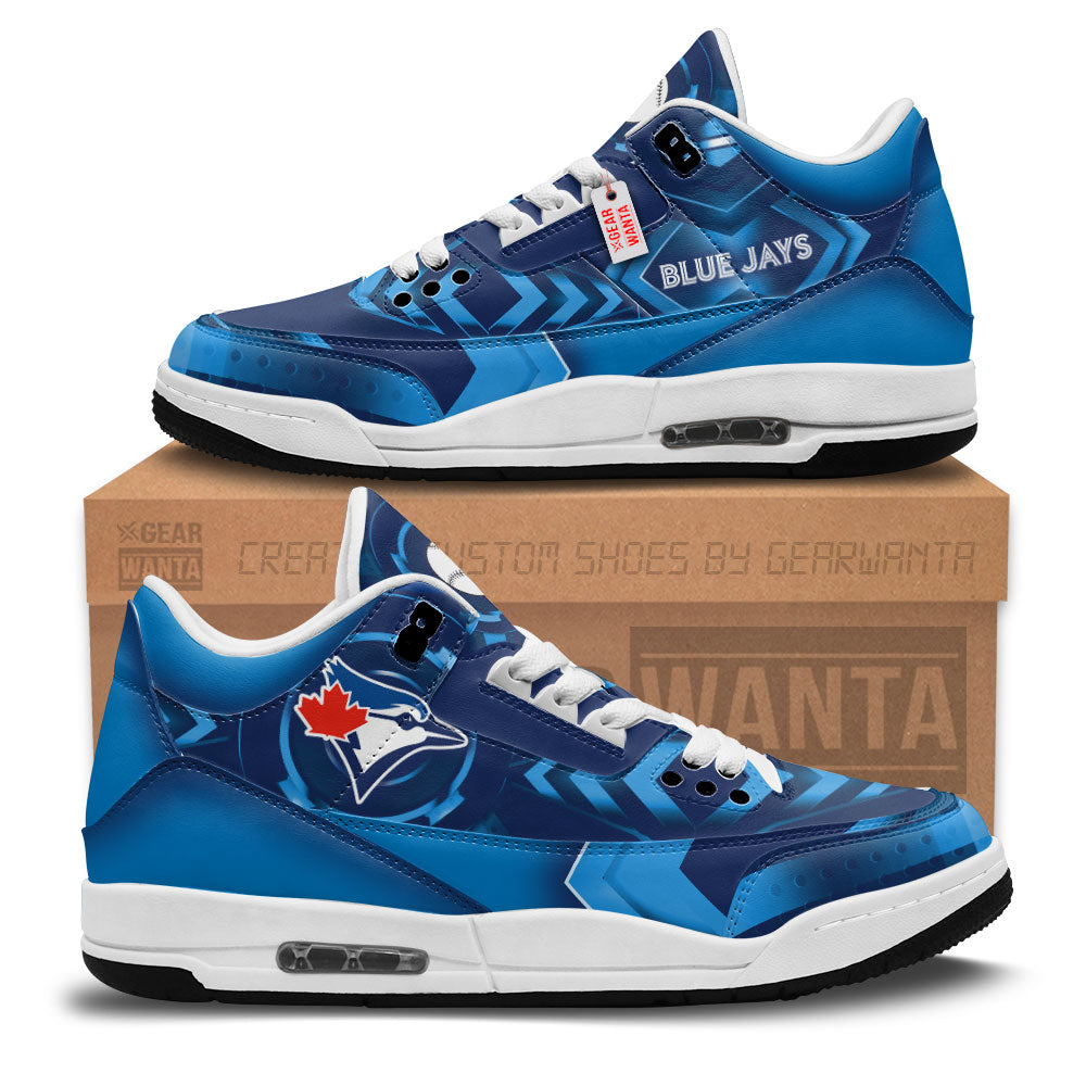 Toronto Blue Jays J3 Sneakers Custom Shoes-Gear Wanta