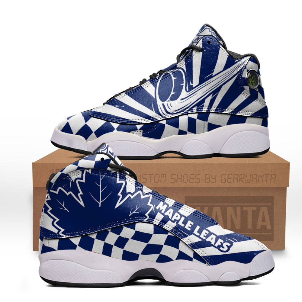 Toronto Maple Leafs J13 Sneakers Sport Custom Shoes-Gear Wanta