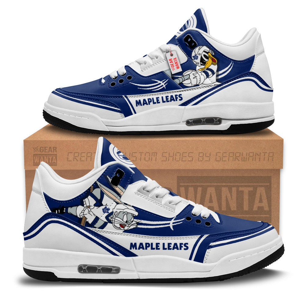 Toronto Maple Leafs J3 Sneakers Custom Shoes-Gear Wanta