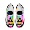 Triforce Symbol Canvas Loafer Shoes-gearwanta.com