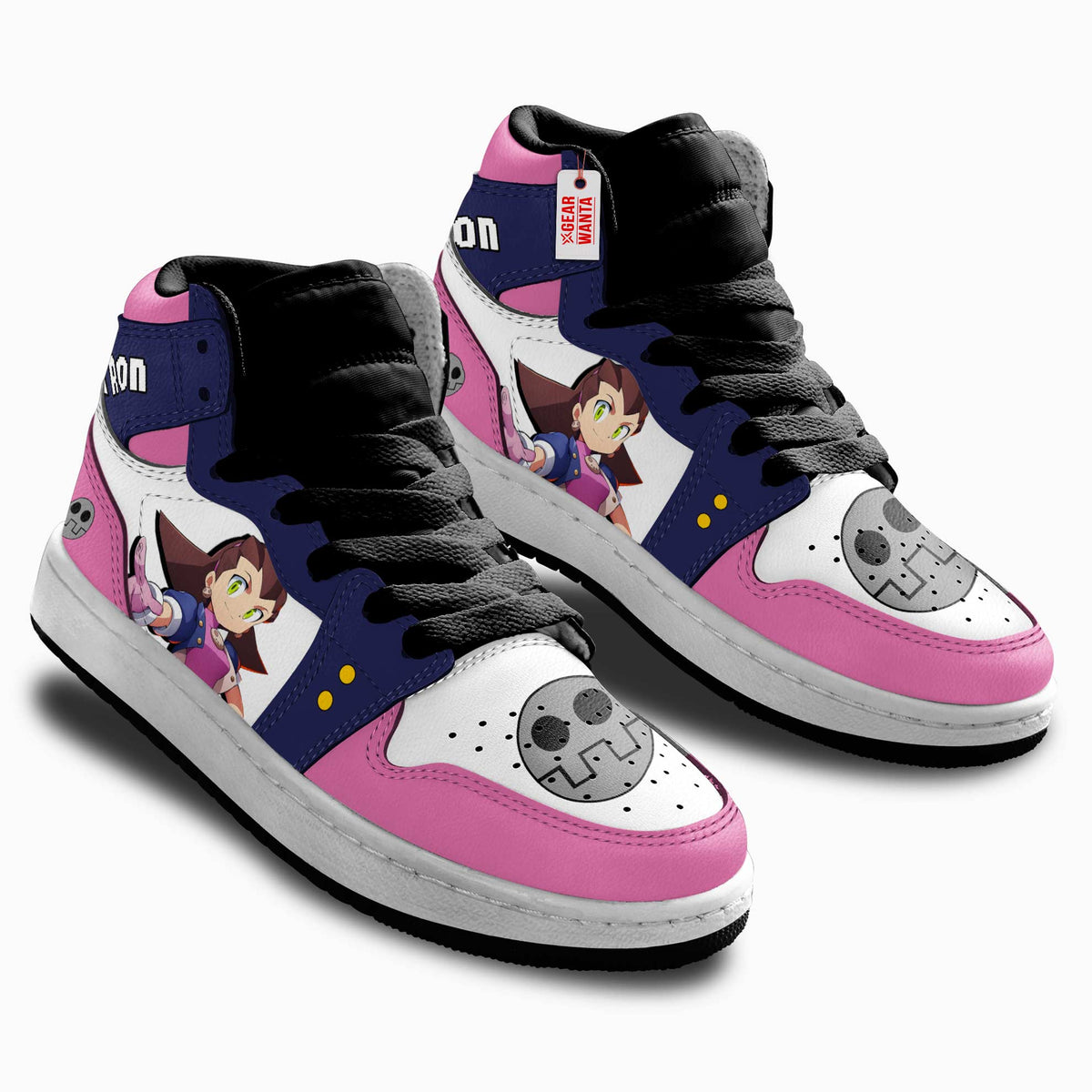 Tron Mega Man Kid Sneakers Custom For Kids-Gear Wanta