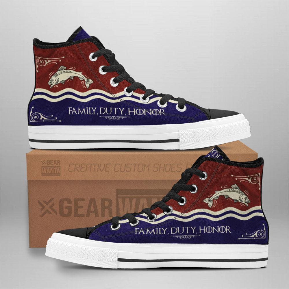 Tully 2 Game Of Thrones High Top Shoes Custom For Fans-Gear Wanta