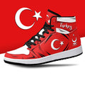 Turkey Flag JD1 High Top Shoes 