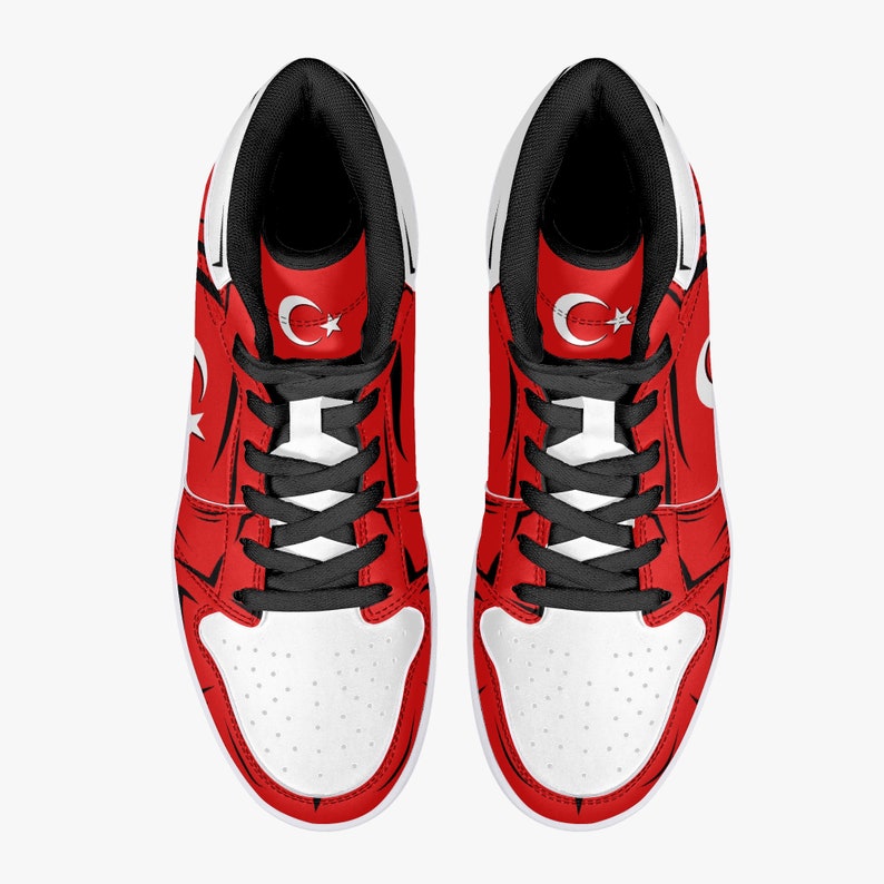 Turkey Flag JD1 High Top Shoes 