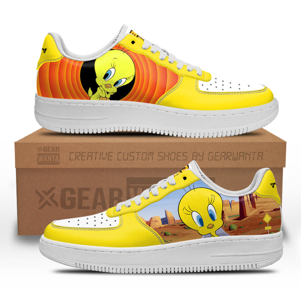 Tweety Looney Tunes Custom Air Sneakers QD14-Gear Wanta