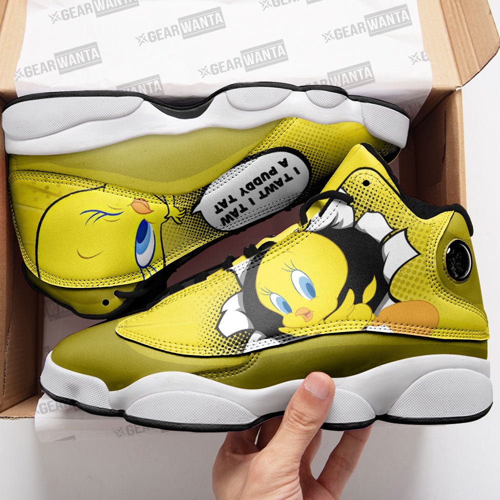 Tweety J13 Sneakers Custom Comic Style Shoes-Gear Wanta