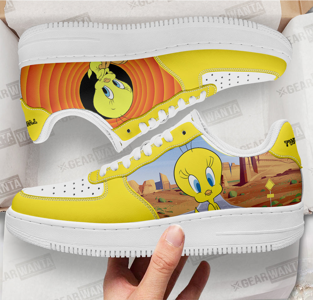 Tweety Looney Tunes Custom Air Sneakers QD14-Gear Wanta