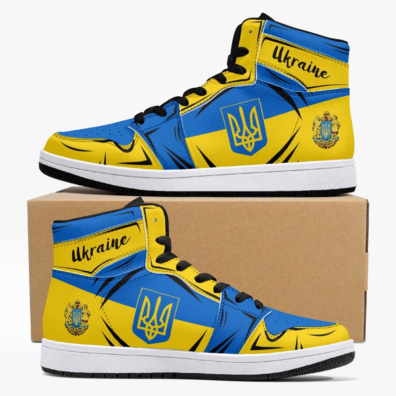 Ukraine Flag JD1 High Top Shoes 