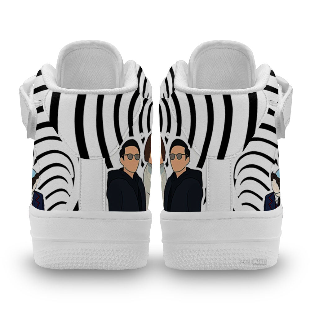 Umbrella Academy Air Mid Shoes Custom Sneakers Fans-Gear Wanta