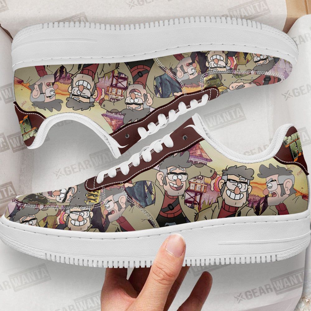 Uncle Ford Gravity Falls Air Sneakers Custom Cartoon Shoes-Gear Wanta