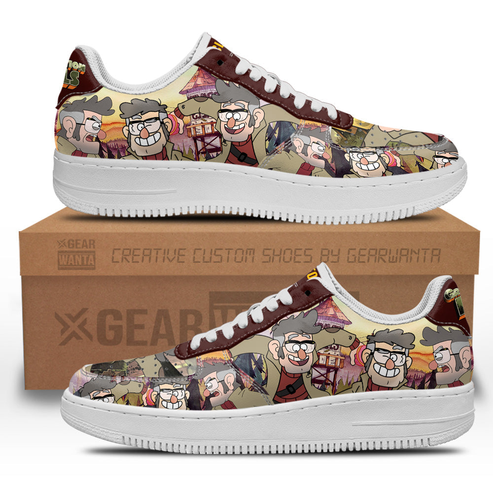 Uncle Ford Gravity Falls Air Sneakers Custom Cartoon Shoes-Gear Wanta