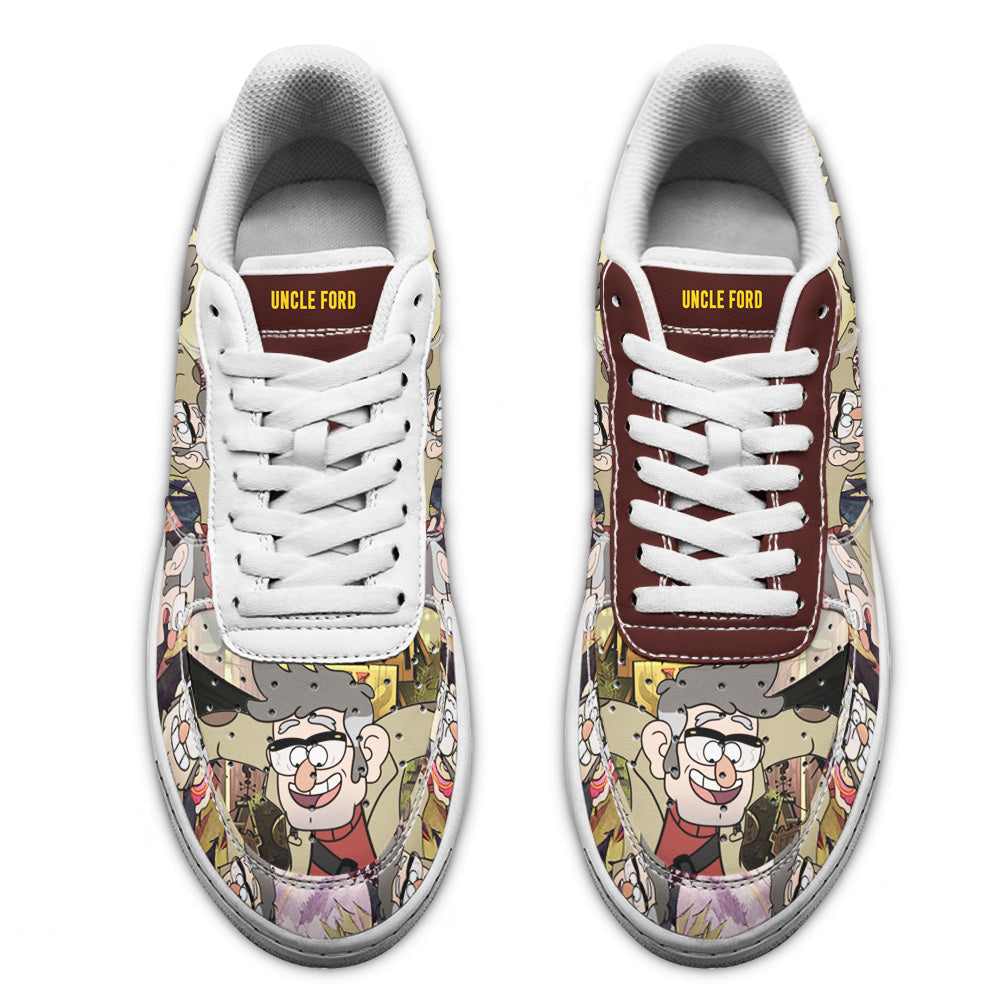 Uncle Ford Gravity Falls Air Sneakers Custom Cartoon Shoes-Gear Wanta