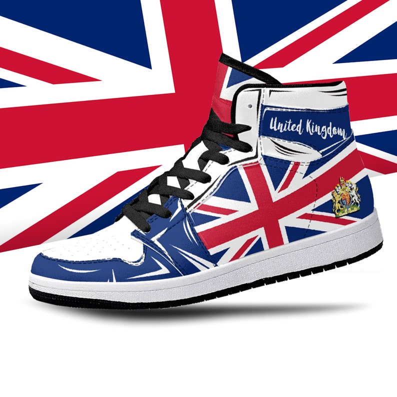 United Kingdom Flag JD1 High Top Shoes 