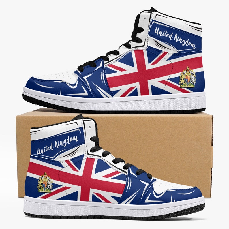 United Kingdom Flag JD1 High Top Shoes 