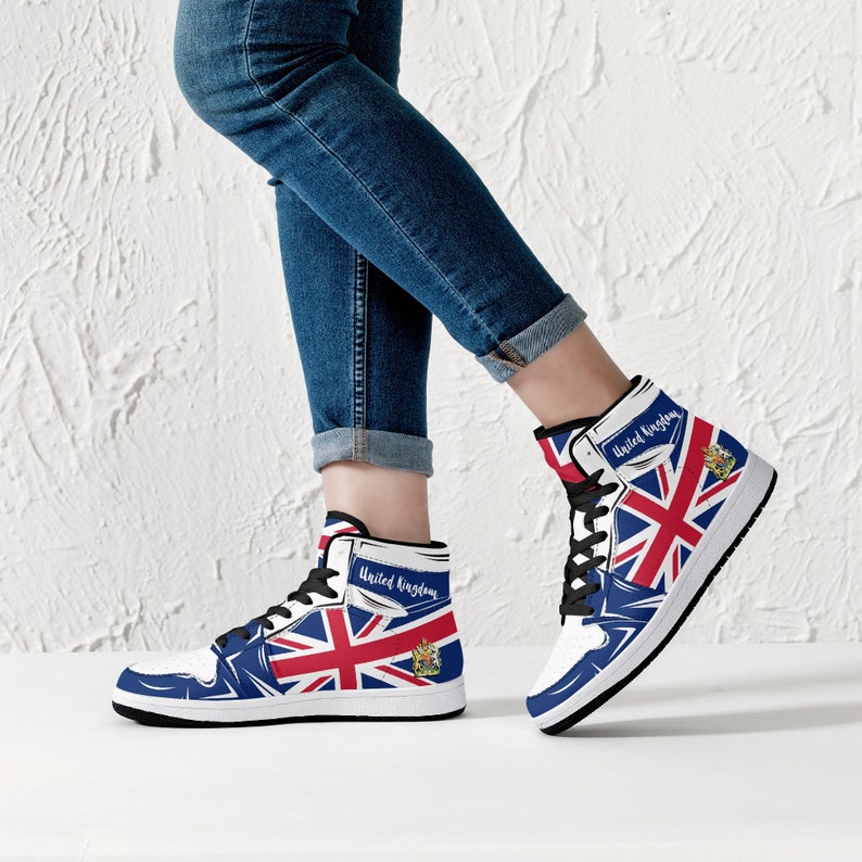 United Kingdom Flag JD1 High Top Shoes 